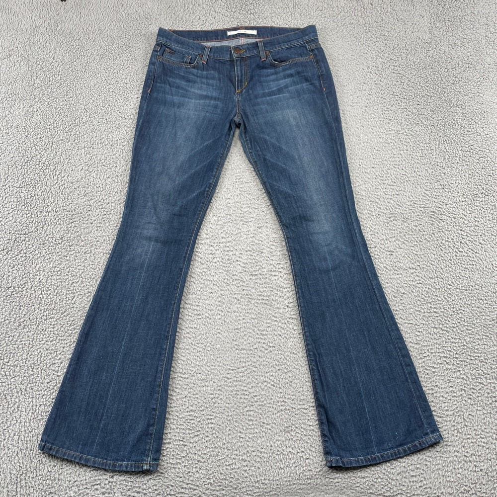 Joe'sβ Jeans Denim Pants Women 30 Blue Rocker Flare Low Rise Stretch Casual